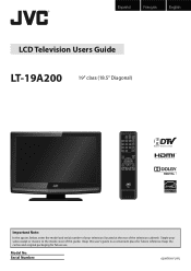 JVC LT-19A200 Instructions