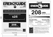 RCA RFR160 Energy Label Purple