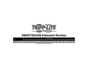 Tripp Lite SMART550USB Runtime Chart for UPS Model SMART550USB