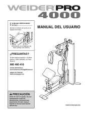 Weider Pro 4000 Spanish Manual