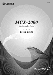 Yamaha MCX-2000 MCXSP10 Manual