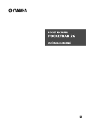 Yamaha POCKETRAK 2G Reference Manual