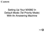 Canon PIXMA MX892 Setup Guide