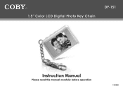 Coby DP151BLK User Manual