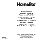 Homelite UT80432A Replacement Parts List