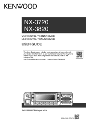 Kenwood NX-3720 User Manual
