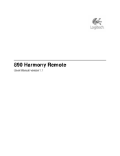 Logitech Harmony 890 User's Guide