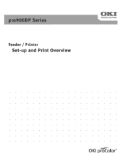 Oki PRO900DP PRO900DP Setup & Print Guide