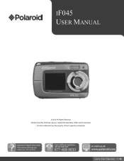 Polaroid iF045 iF045 Polaroid Digital Camera User Manual