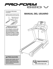 ProForm 620 V Treadmill Spanish Manual