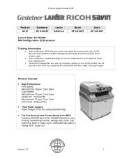 Ricoh C210SF Support Guide