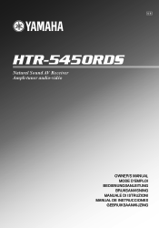 Yamaha HTR-5450RDS Owner's Manual