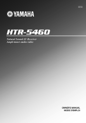 Yamaha HTR-5460 Owner's Manual