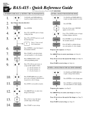 Brother International BAS-415 Quick Reference Guide - English