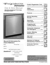 Frigidaire PLD4375RFC Use and Care Manual