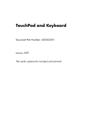 HP Nx6325 TouchPad and Keyboard - Windows Vista