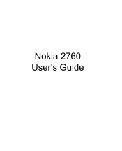 Nokia NOKIA 2760 User Guide