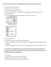 Sharp PN-LE901 Firmware Update Instructions