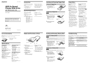 Sony MSFD-20U User’s Guide