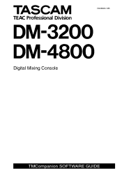 TEAC DM-3200 TASCAM Mixer Companion 1.60 software guide