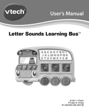 Vtech Letter Sounds Learning Bus User Manual