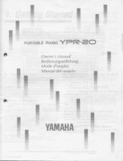 Yamaha YPR-20 Owner's Manual (image)