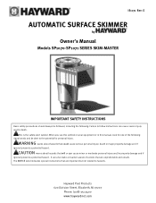 Hayward SP1070 Automatic Surface Skimmer Models: SP1070-SP1071