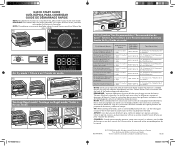 KitchenAid KCO124BM Quick Reference Sheet