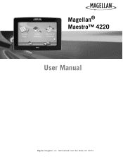 Magellan Maestro 4220 Manual - English