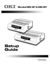 Oki MICROLINE 490 Microline 420/421 & 490/491 Setup Guide