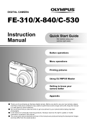 Olympus 226400 FE-310 Instruction Manual (English)