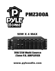Pyle PMZ300A PMZ300A Manual 1