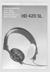 Sennheiser HD 420 SL Instructions for Use