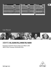 Behringer XENYX XL3200 Manual