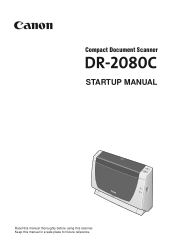 Canon DR-2080C Startup Guide