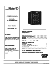 Danby DWC1233BL-SC Product Manual