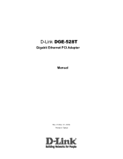 D-Link DGE-528T Manual