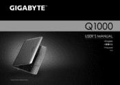 Gigabyte Q1000C Manual