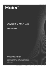 Haier LE24T3 User Manual