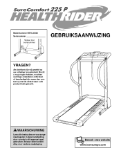 HealthRider Softstrider 225p Treadmill Dutch Manual