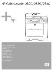 HP Color LaserJet 2800 HP Color LaserJet 2820/2830/2840 - Getting Started Guide