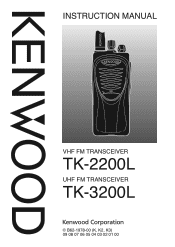 Kenwood TK-3200LU15P Instruction Manual