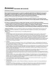 Lenovo ThinkCentre M60e (Spanish - Latin America) Lenovo License Agreement