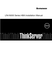 Lenovo ThinkServer TD340 (English) Installation Manual