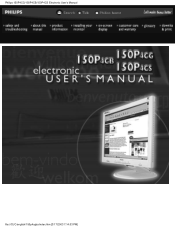 Philips 150P4CG User Manual