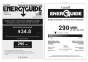 RCA RFR1085 Energy Label