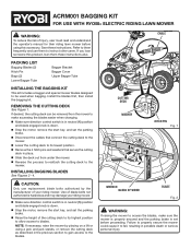 Ryobi ACRM002 Operation Manual