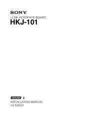 Sony J10 Product Manual (j10 installtion manual)