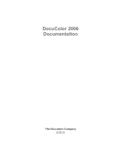 Xerox 2006NPC DocuColor 2006 User Guide