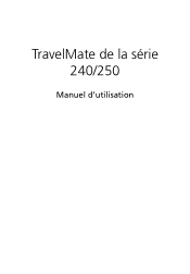 Acer TravelMate 250 TravelMate 240/250 User's Guide FR